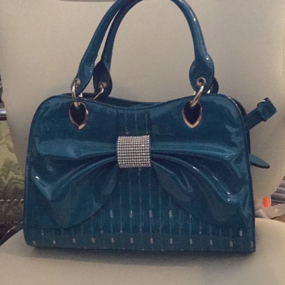 Teal purse
